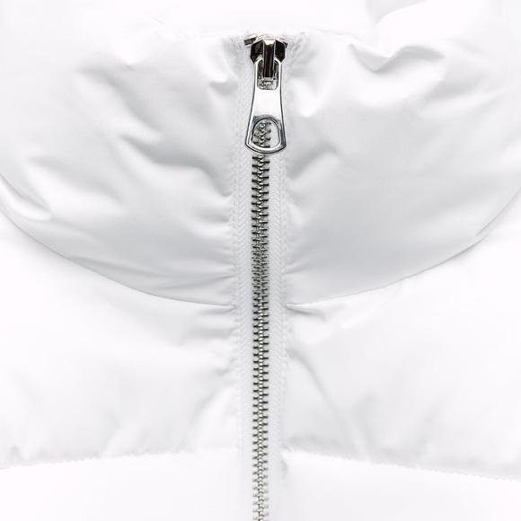 SOLD:Zara | Water and Wind Protection Croped Puffer Anorak|White| Large - Picture 5 of 7